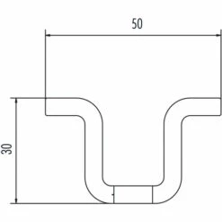 HAILO PROFESSIONAL Hailo Steigschutz-Schienen Typ H50 1400mm Lang Aluminium Eloxiert AlMgSi 0,3 -Leitern Verkaufsladen 18196995 3