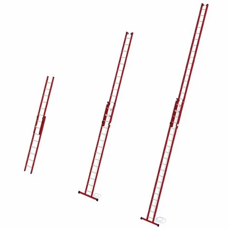 GÜNZBURGER STEIGTECHNIK Günzburger Kunststoff Schiebeleiter 2x8 Sprossen 1 GÜNZBURGER STEIGTECHNIK Günzburger Kunststoff Schiebeleiter 2x8 Sprossen