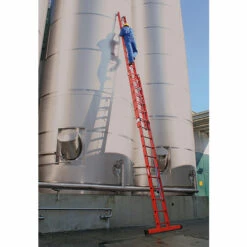 G&UUML;NZBURGER STEIGTECHNIK Günzburger Vollkunststoff Seilzugleiter 2x8 Sprossen -Leitern Verkaufsladen 18331144 3