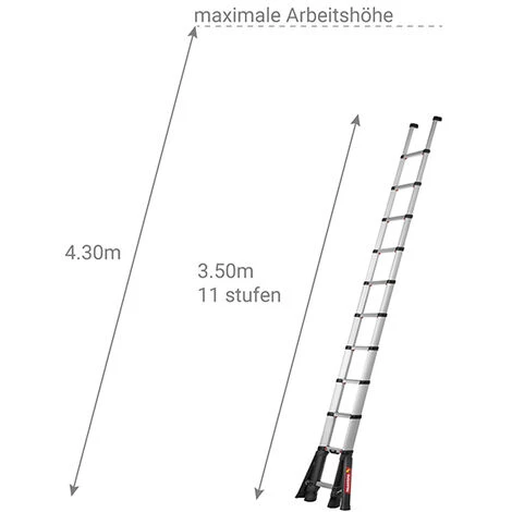 LEITER EXPERTEN - MATISERE Teleskopleiter Telesteps 3,50m"" - TEL-72235STAB/PPS 2 LEITER EXPERTEN - MATISERE Teleskopleiter Telesteps 3,50m"" - TEL-72235STAB/PPS – Bild 2