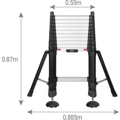 LEITER EXPERTEN - MATISERE Teleskopleiter Telesteps 3,50m"" - TEL-72235STAB/PPS 3 LEITER EXPERTEN - MATISERE Teleskopleiter Telesteps 3,50m"" - TEL-72235STAB/PPS – Bild 3