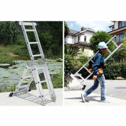 WYCTIN Teleskopleiter Klappleiter, Klappleiter Mehrzweckleiter Multifunktionsleiter, 3,6M -Leitern Verkaufsladen 23073439 3