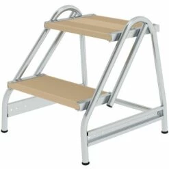 Günzburger Steigtechnik Arbeitspodest Einseitig Begehbar Holz 2 Stufen