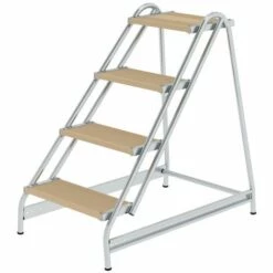 Günzburger Steigtechnik Arbeitspodest Einseitig Begehbar Holz 4 Stufen