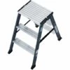 Krause MONTO Stufen-DoppelLeiter SePro D Eloxiert 2x3 Stufen