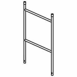 Hymer Geländerteil Mit 2 Sprossen, Breite 0,80 M