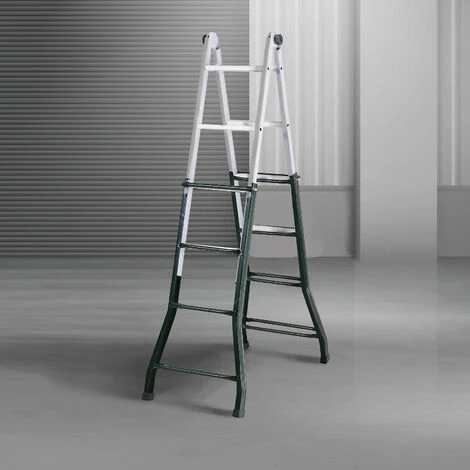 Gelenk-Teleskopleiter Aus Stahl Catter House Mehrzweck 4x4 Acero 16x48x147 Cm 5 Gelenk-Teleskopleiter Aus Stahl Catter House Mehrzweck 4x4 Acero 16x48x147 Cm – Bild 5