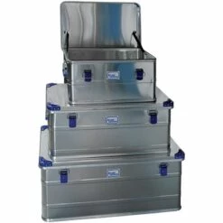 ILLER LEITER Iller Aluminiumbox Gr.L 78,5x42,2x34,5mm Mit Stapelecken Und 94l Volumen