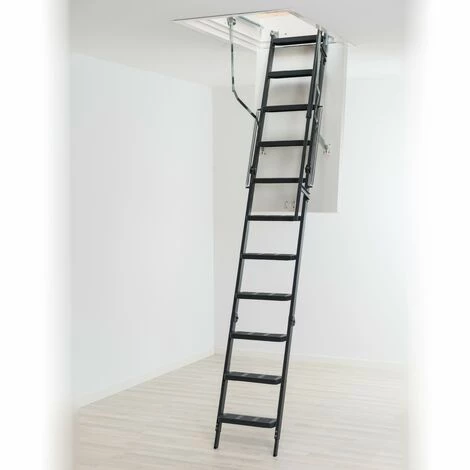 Dolle Bodentreppe ClickFIX® Comfort 3-teilig Bis 244-264cm Raumhöhe Mit U-Wert 0,49 Deckenöffnung 120x70cm 3 Dolle Bodentreppe ClickFIX® Comfort 3-teilig Bis 244-264cm Raumhöhe Mit U-Wert 0,49 Deckenöffnung 120x70cm – Bild 3