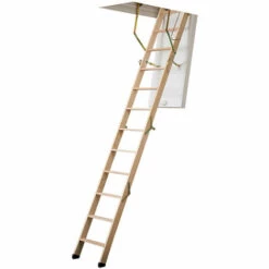 Dolle Bodentreppe ClickFIX® 4-teilig Bis 274cm Raumhöhe Mit U-Wert 0,49 Deckenöffnung 110x60cm