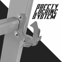 Boudech - RIG-100 Multifunktionsleiter Mit Gerüst Und Rutschfester Plattform Mit Handlauf -Leitern Verkaufsladen 29363961 5