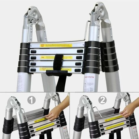 BATHRINS®(5m )Leiter/Teleskop-Aluminiumleiter/Faltbare Aluminiumleiter/Verdickte Aluminiumlegierung 4 BATHRINS®(5m )Leiter/Teleskop-Aluminiumleiter/Faltbare Aluminiumleiter/Verdickte Aluminiumlegierung – Bild 4