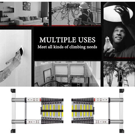 BATHRINS®(4.1m )Leiter/Teleskop-Aluminiumleiter/Faltbare Aluminiumleiter/Enthält Taschen Und Handschuhe 4 BATHRINS®(4.1m )Leiter/Teleskop-Aluminiumleiter/Faltbare Aluminiumleiter/Enthält Taschen Und Handschuhe – Bild 4