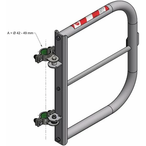 Hailo Professional Universalschranke Mit Knieleiste, Breite 525-1000 Mm Auminium 1 Hailo Professional Universalschranke Mit Knieleiste, Breite 525-1000 Mm Auminium