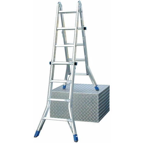 Krause STABILO Sprossen-Gelenk-TeleskopLeiter 4x4 Sprossen 1 Krause STABILO Sprossen-Gelenk-TeleskopLeiter 4x4 Sprossen