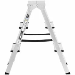 MSW Trittleiter 2 X 3 Stufen Aluminium Höhe Klappleiter Alu-Leiter Klapptritt -Leitern Verkaufsladen 33471665 4