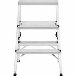 MSW Trittleiter 2 X 3 Stufen Aluminium Höhe Klappleiter Alu-Leiter Klapptritt -Leitern Verkaufsladen 33471665 5