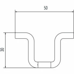 HAILO PROFESSIONAL Hailo Steigschutz-Schienen Typ H50 2800mm Lang Edelstahl 1.4571 / ASTM 316ti -Leitern Verkaufsladen 34862308 3