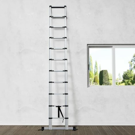 LINDER EXCLUSIV GMBH Aluminium Teleskopleiter 11-Stufig 3,30 M 2 LINDER EXCLUSIV GMBH Aluminium Teleskopleiter 11-Stufig 3,30 M – Bild 2