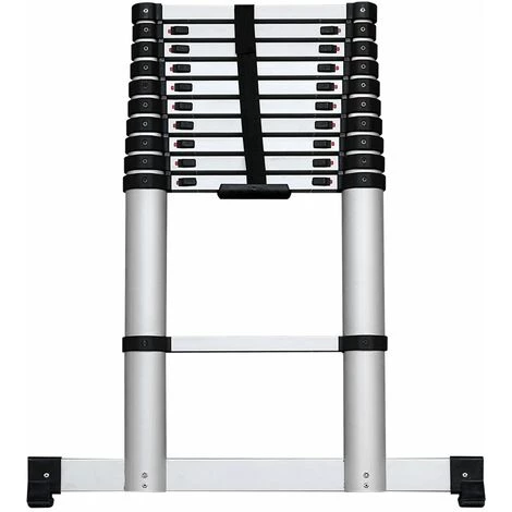 LINDER EXCLUSIV GMBH Aluminium Teleskopleiter 11-Stufig 3,30 M 3 LINDER EXCLUSIV GMBH Aluminium Teleskopleiter 11-Stufig 3,30 M – Bild 3