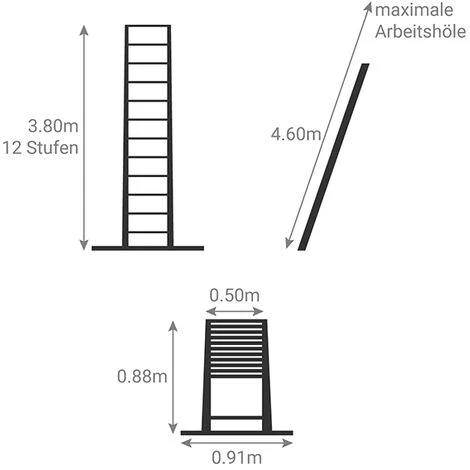 LEITER EXPERTEN - MATISERE Teleskopleiter 3,80m: Aluminium Teleskopleiter Der Marke TELESTEPS - TEL-60238AWS/PPS 2 LEITER EXPERTEN - MATISERE Teleskopleiter 3,80m: Aluminium Teleskopleiter Der Marke TELESTEPS - TEL-60238AWS/PPS – Bild 2
