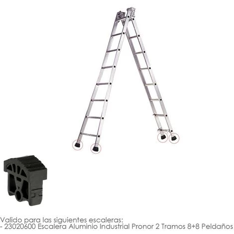 WOLFPACK Ende Für Pronor Leiter 2 Abschnitte Mit 8 + 8 Schritten (55 Mm Profil) AFT 23010082 2 WOLFPACK Ende Für Pronor Leiter 2 Abschnitte Mit 8 + 8 Schritten (55 Mm Profil) AFT 23010082 – Bild 2