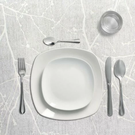 ORYX Rechteckige Tischdecke Graue Zweige. Wasserdichter PVC Fleck 140 Cm. x 20 Meter. Ausschnitt Rolle. Innen Und Außen 2 ORYX Rechteckige Tischdecke Graue Zweige. Wasserdichter PVC Fleck 140 Cm. x 20 Meter. Ausschnitt Rolle. Innen Und Außen – Bild 2