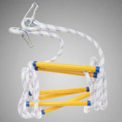 AXHUP Feuerfeste Rettungsleiter, 3M Sicherheitsleitern Mit Haken Für 1 Stockwerke, Balkon Rettungsleiter Bis Zu 200 Kg Tragfähigkeit (Gelb) -Leitern Verkaufsladen 36854407 3 1