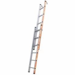 TUBESCA COMABI Tubesca - Echelle Coulisse à Main 2x6 Marches Accès 3,5m Avec Crochet - Pronor