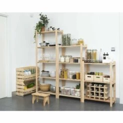 ASTIGARRAGA Fußhocker/Trittstufe Aus Naturkiefernholz -Leitern Verkaufsladen 39739075 3