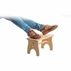 ASTIGARRAGA Fußhocker/Trittstufe Aus Naturkiefernholz -Leitern Verkaufsladen 39739075 4