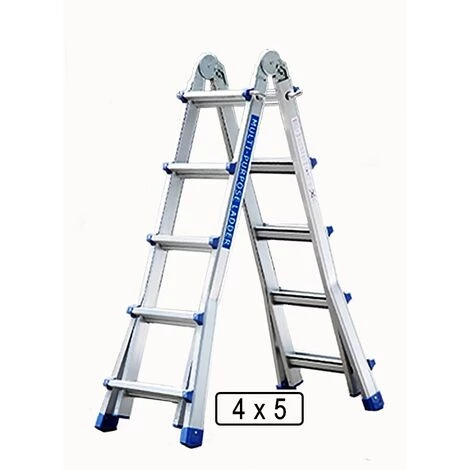VAGO- TOOLS Teleskopleiter Stehleiter Mehrzweckleiter Alu Leiter Klappleiter 4 X 5 1 VAGO- TOOLS Teleskopleiter Stehleiter Mehrzweckleiter Alu Leiter Klappleiter 4 X 5