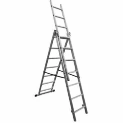 VAGO- TOOLS Mehrzweckleiter Multifunktionsleiter Klappleiter Leiter 3 X 7 Sprossen