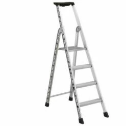 Stehleiter 4 Stufen Grau - 02375804 - Artub