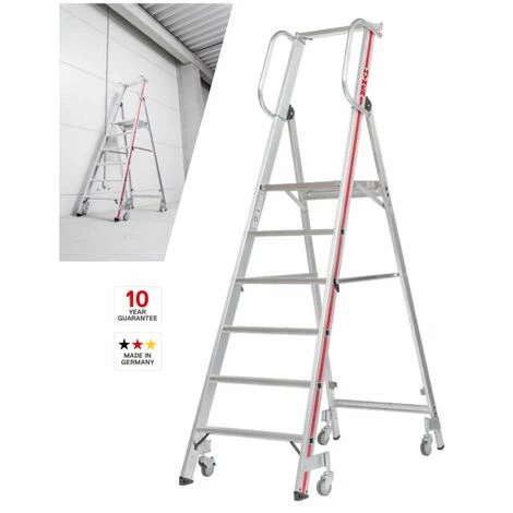 Hymer Plattformleiter Mit Handlauf Und Rollen 5 Stufen 1 Hymer Plattformleiter Mit Handlauf Und Rollen 5 Stufen