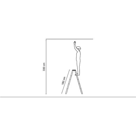 VAGO- TOOLS Multifunktion Trittleiter Stehleiter 2 X 6 Stufen Zweiseitige Holzleiter Leiter 2 VAGO- TOOLS Multifunktion Trittleiter Stehleiter 2 X 6 Stufen Zweiseitige Holzleiter Leiter – Bild 2