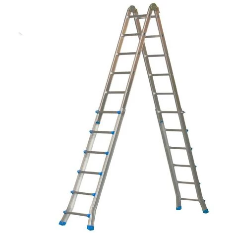 VAGO-TOOLS Leiter Stehleiter Bockleiter Profi Klappleiter Teleskopleiter 4 X 6 Anlegeleiter 2 VAGO-TOOLS Leiter Stehleiter Bockleiter Profi Klappleiter Teleskopleiter 4 X 6 Anlegeleiter – Bild 2