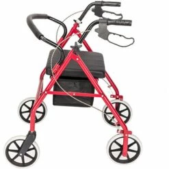 GOFUNILAND Rollator Faltbar Und Leicht H?henverstellbar Gehhilfe Für Senioren - Schwarz & Rot 8 GOFUNILAND Rollator Faltbar Und Leicht H?henverstellbar Gehhilfe Für Senioren - Schwarz & Rot -Leitern Verkaufsladen 43641182 4