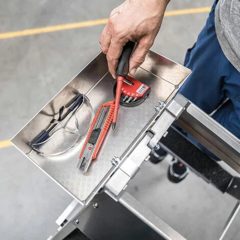 GÜNZBURGER STEIGTECHNIK Günzburger Sicherheits- Stufen-Stehleiter Beidseitig Begehbar 2x3 Stufen 2 GÜNZBURGER STEIGTECHNIK Günzburger Sicherheits- Stufen-Stehleiter Beidseitig Begehbar 2x3 Stufen – Bild 2