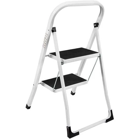 DAY PLUS Trittleiter 2 Stufen Klappbar Stehleiter Kompakte Robuste Hochwertige Stahlstufen Mit Rutschfesten Matten Für Zu Hause/Büro/Küche 3 DAY PLUS Trittleiter 2 Stufen Klappbar Stehleiter Kompakte Robuste Hochwertige Stahlstufen Mit Rutschfesten Matten Für Zu Hause/Büro/Küche – Bild 3