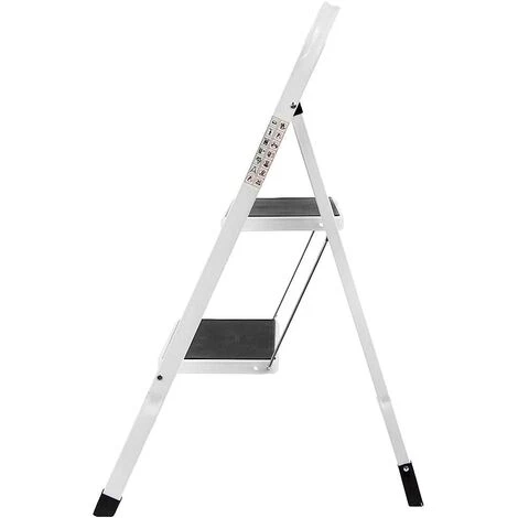 DAY PLUS Trittleiter 2 Stufen Klappbar Stehleiter Kompakte Robuste Hochwertige Stahlstufen Mit Rutschfesten Matten Für Zu Hause/Büro/Küche 4 DAY PLUS Trittleiter 2 Stufen Klappbar Stehleiter Kompakte Robuste Hochwertige Stahlstufen Mit Rutschfesten Matten Für Zu Hause/Büro/Küche – Bild 4