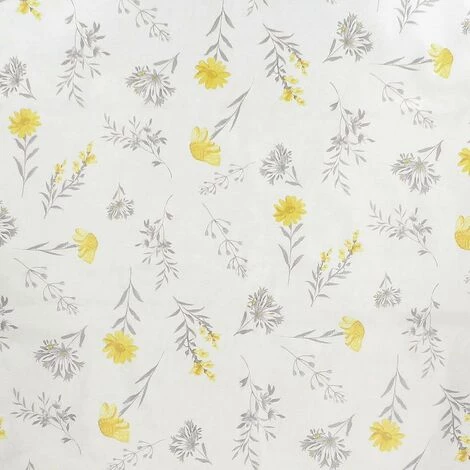 ORYX Gelbe Blumen Rechteckige Wachstuch-Tischdecke. Wasserdichter PVC Fleck 140 Cm. x 20 Meter. Ausschnitt Rolle. Innen Und Außen 3 ORYX Gelbe Blumen Rechteckige Wachstuch-Tischdecke. Wasserdichter PVC Fleck 140 Cm. x 20 Meter. Ausschnitt Rolle. Innen Und Außen – Bild 3