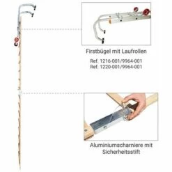 HAILO Verlängerung 1x2m Für Flache Dachleiter Aus Holz, Verstellbar Durch Ineinandergreifende Leiterteile - 1208-001 -Leitern Verkaufsladen 52833232 3