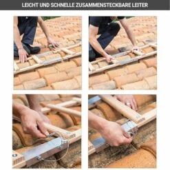 HAILO Verlängerung 1x2m Für Flache Dachleiter Aus Holz, Verstellbar Durch Ineinandergreifende Leiterteile - 1208-001 -Leitern Verkaufsladen 52833232 4