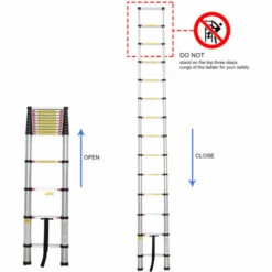 TODECO Teleskopleiter 4,1 Meter, Klappleiter Maximale Belastbarkeit: 150 Kg Standard/Zertifizierung: EN131, GRATIS Tragetasche 9 TODECO Teleskopleiter 4,1 Meter, Klappleiter Maximale Belastbarkeit: 150 Kg Standard/Zertifizierung: EN131, GRATIS Tragetasche -Leitern Verkaufsladen 53285399 5