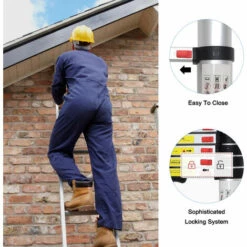 TODECO Mehrzweckleiter, Trittleiter Standard/Zertifizierung: EN131 Maximale Belastbarkeit: 150 Kg 3,8 Meter, Stabilisierungsstange -Leitern Verkaufsladen 53285425 4