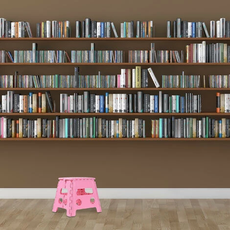 Relaxdays Tritthocker, Klappbar, Rutschfest, 120 Kg Belastbar, Tragegriff, Klapphocker, HxBxT: 32,5 X 37 X 30 Cm, Pink 3 Relaxdays Tritthocker, Klappbar, Rutschfest, 120 Kg Belastbar, Tragegriff, Klapphocker, HxBxT: 32,5 X 37 X 30 Cm, Pink – Bild 3