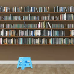 Relaxdays Tritthocker, Klappbar, Rutschfest, 120 Kg Belastbar, Tragegriff, Klapphocker, HxBxT: 32,5 X 37 X 30 Cm, Blau 7 Relaxdays Tritthocker, Klappbar, Rutschfest, 120 Kg Belastbar, Tragegriff, Klapphocker, HxBxT: 32,5 X 37 X 30 Cm, Blau -Leitern Verkaufsladen 54065224 3