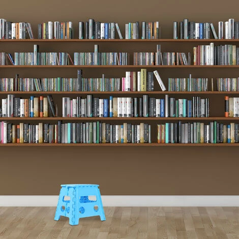 Relaxdays Tritthocker, Klappbar, Rutschfest, 120 Kg Belastbar, Tragegriff, Klapphocker, HxBxT: 32,5 X 37 X 30 Cm, Blau 3 Relaxdays Tritthocker, Klappbar, Rutschfest, 120 Kg Belastbar, Tragegriff, Klapphocker, HxBxT: 32,5 X 37 X 30 Cm, Blau – Bild 3