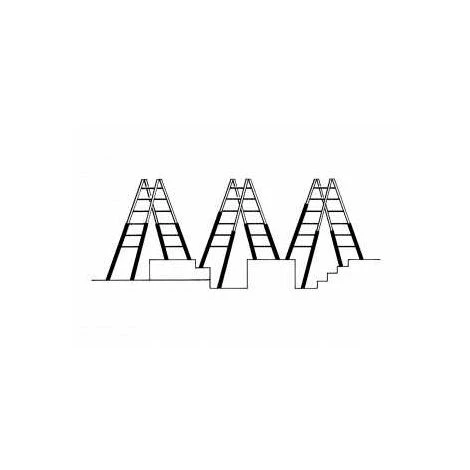 Hymer Treppenstehleiter, 2x7 Sprossen, Länge 2,05 M 1 Hymer Treppenstehleiter, 2x7 Sprossen, Länge 2,05 M